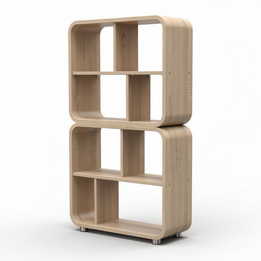 Wooden Bookshelf Unit for Organizing and Display – 80 x 40 x 120cm